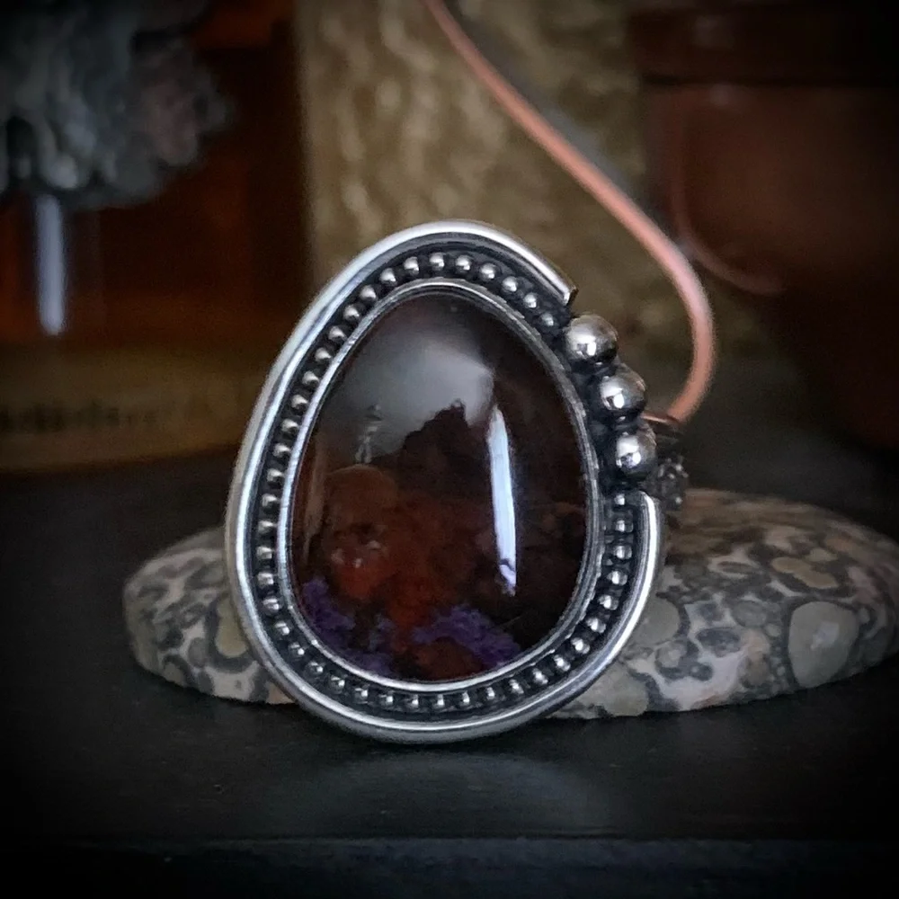 Sterling Silver High Grade Sugilite ring new